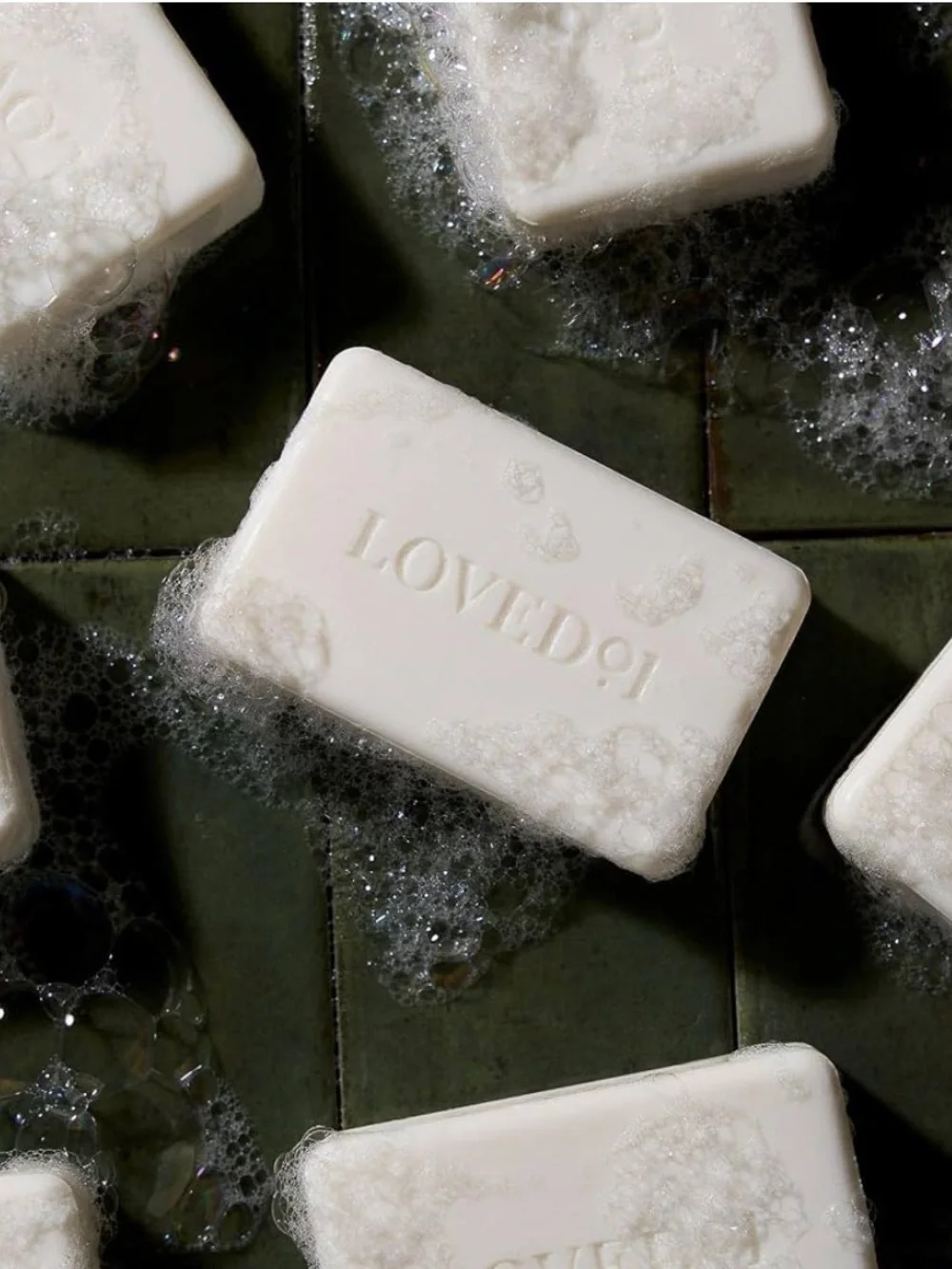 Loved01 Face & Body Cleansing Bar, 4 Bars